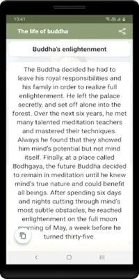 The life of buddha android App screenshot 0